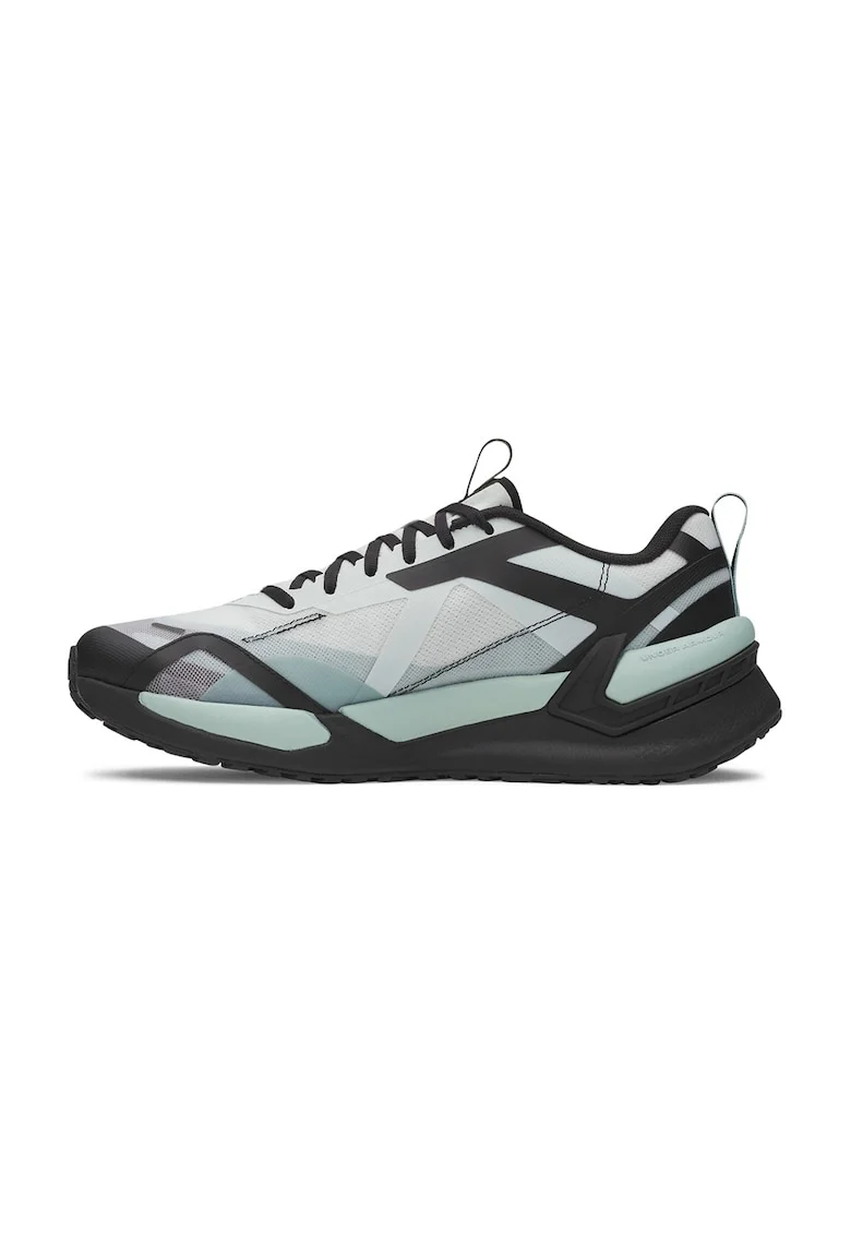 Pantofi sport din piele ecologica cu garnituri din material textil, pentru fitness Reign XT, Negru/Mint