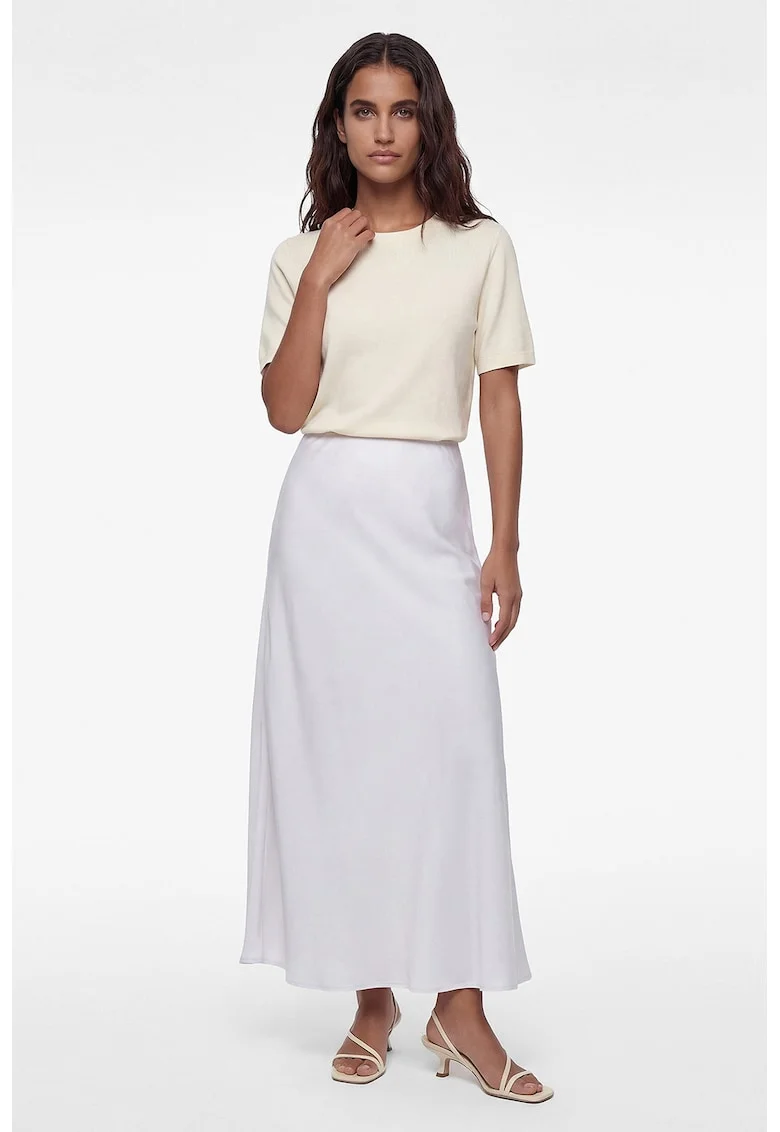 Fusta midi de satin, Lila