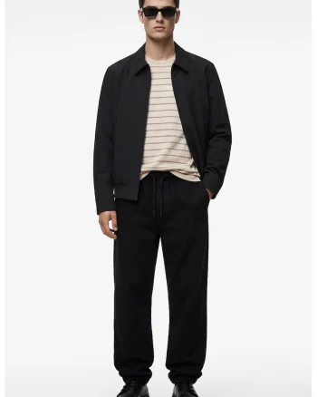 Blugi baggy cu snur, Negru