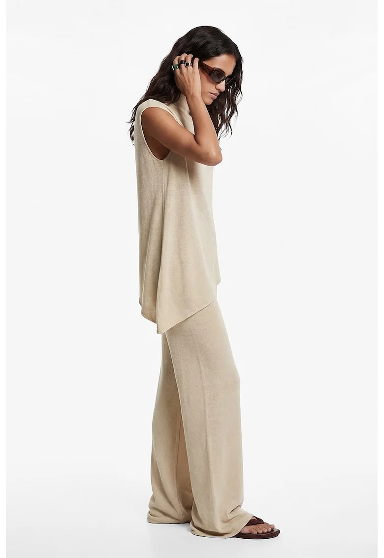 Bluza asimetrica lejera, Bej deschis