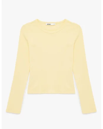 Bluza uni de bumbac, Galben