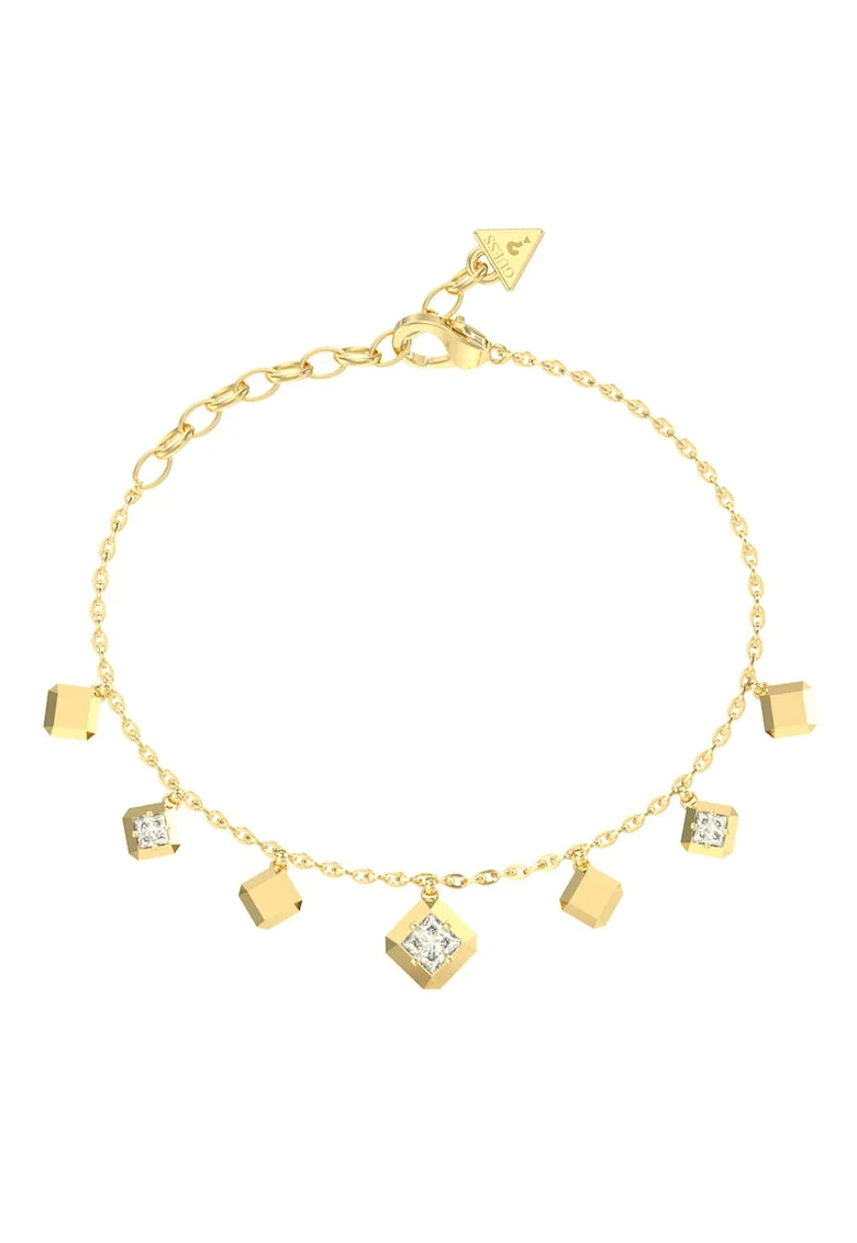 Bratara cu talisman cristal, Auriu