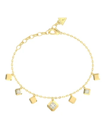 Bratara cu talisman cristal, Auriu