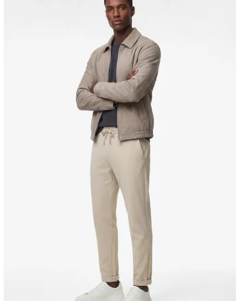 Pantaloni cu talie ajustabila, Bej