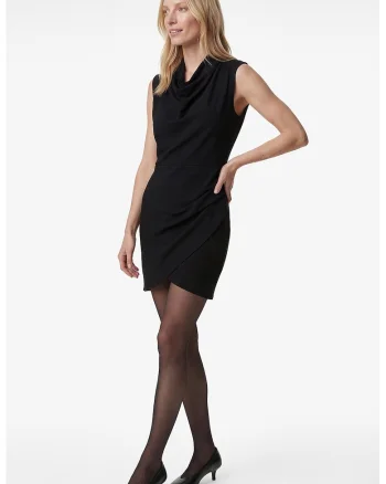 Rochie uni cu fermoar pe spate, Negru