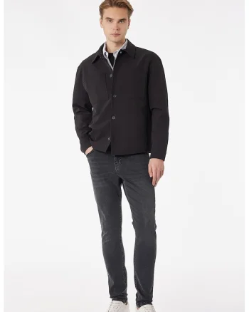 Blugi skinny uni, Gri antracit