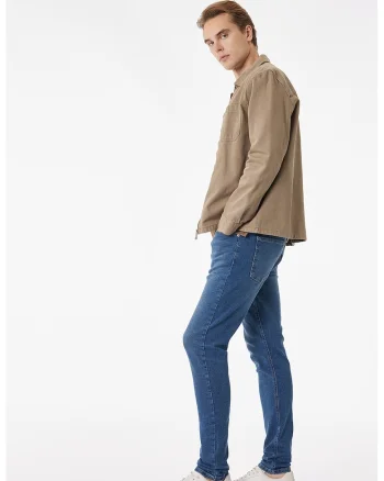 Blugi skinny Michael, Albastru pastel