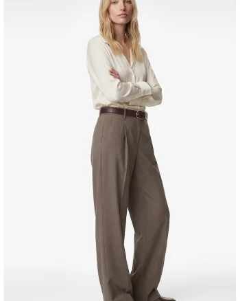 Camasa uni regular fit, Crem