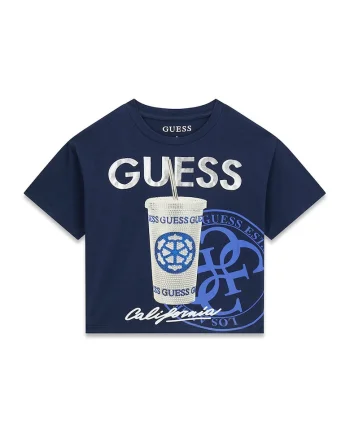 Tricou cu aplicatii de strasuri, Alb/Bleumarin