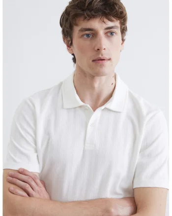 Tricou polo si striatii, Alb
