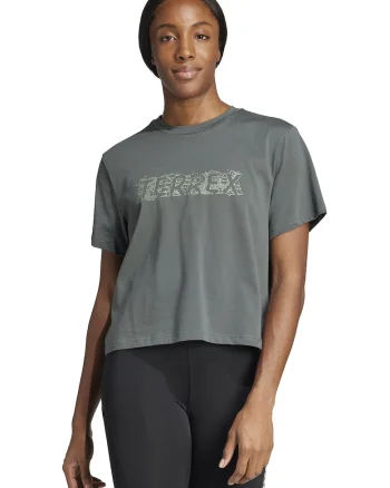Tricou de bumbac pentru drumetii, Verde pal