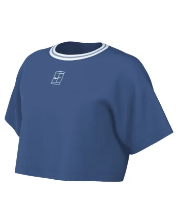 Tricou  pentru Femei, w nk df hertage ss crop tee, HJ3640-402, Albastru, Albastru