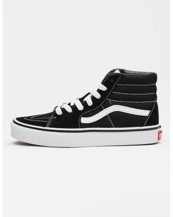 Tenisi SK8-Hi cu piele intoarsa, Alb/Negru