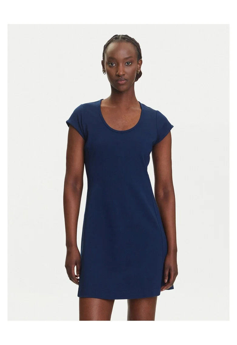 Rochie casual dama  bleumarin, fabric de calitate