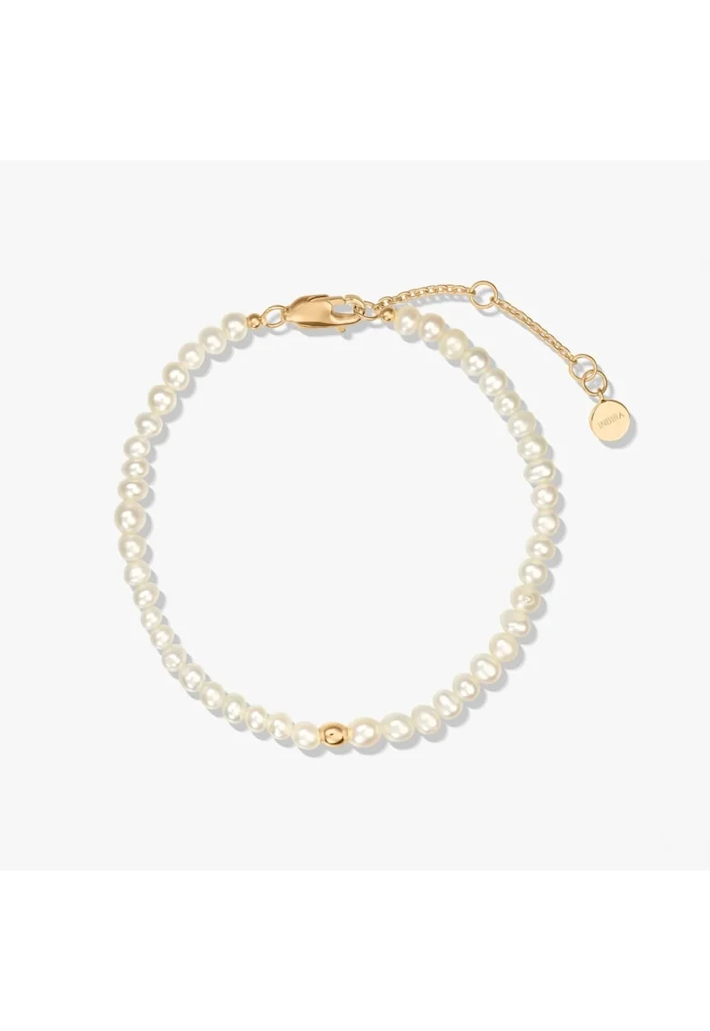 Bratara din argint Golden Glamour - Perle Naturale