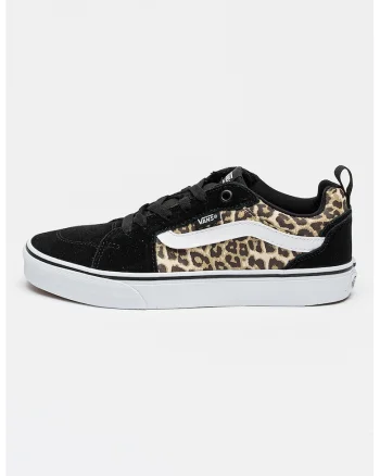 Tenisi cu model animal print Filmore, Negru/Bej deschis