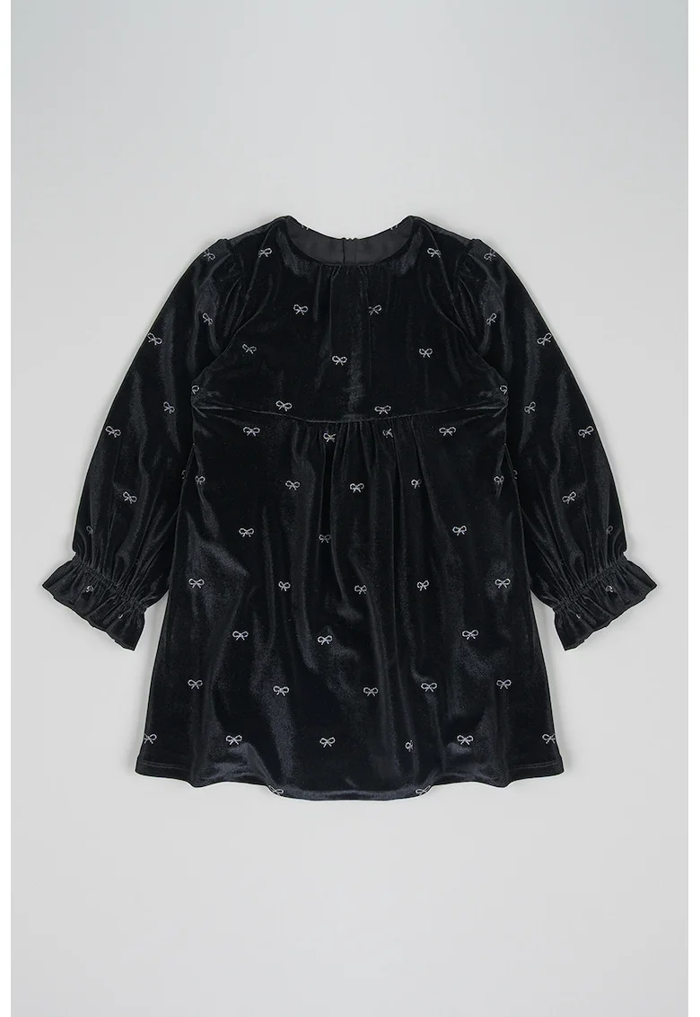 Rochie cu model cu funda, Negru