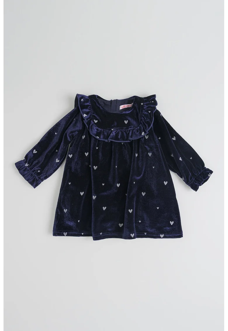 Rochie cu model cu inima, Mov inchis