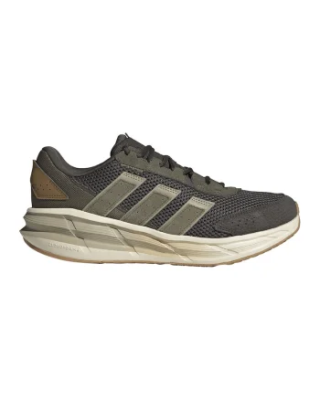 Pantofi sport AstraStar de piele ecologica si plasa, Maro/Kaki