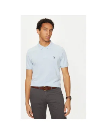 Tricou barbati,  304797330, Bumbac, Albastru, Albastru