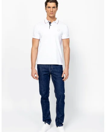 Tricou din bumbac Dandy, Rosu/Alb/Bleumarin