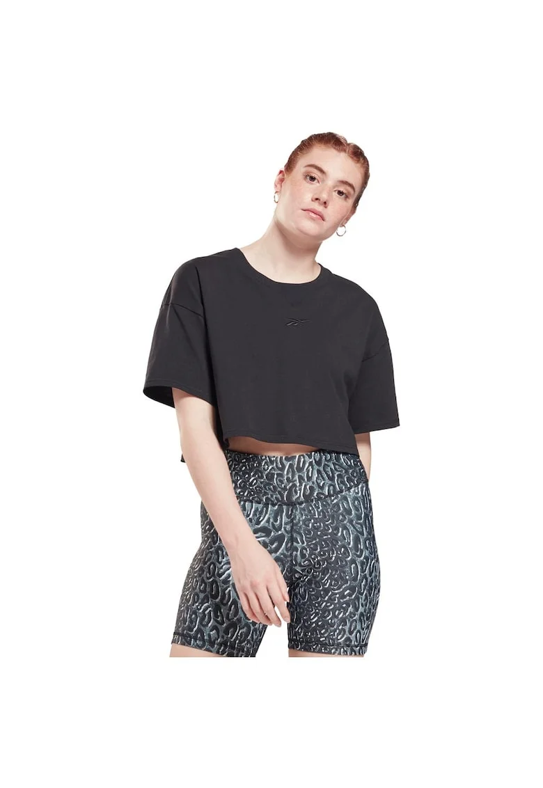 Tricou sport  supradimensionat, negru, bumbac