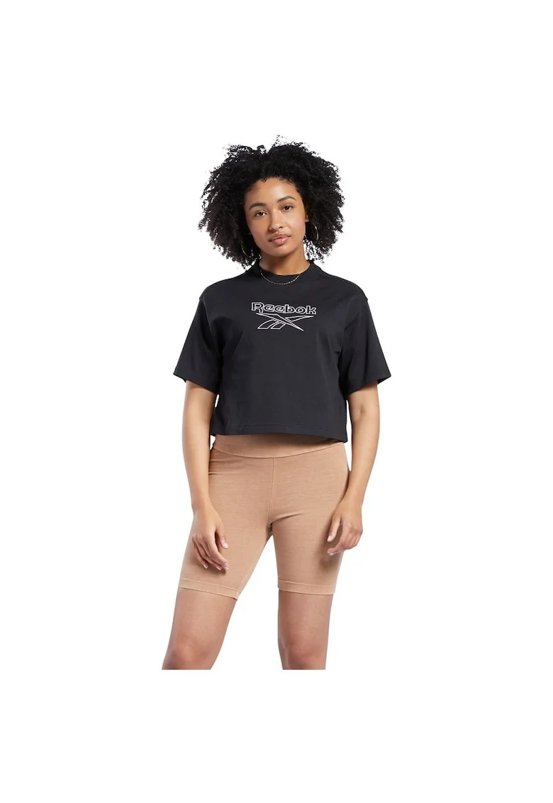 Tricou sport  maneci scurte, negru, bumbac,