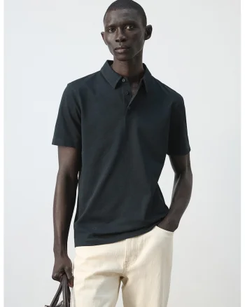 Tricou polo slim fit cu model pique, Albastru ultramarin