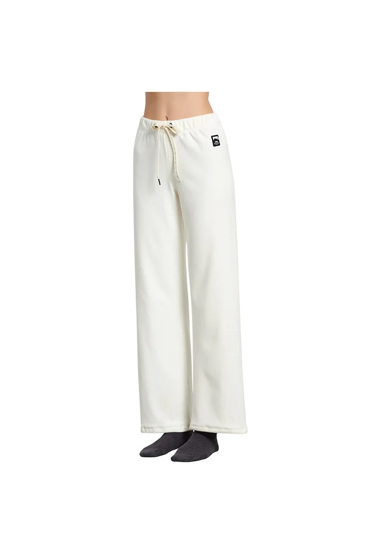 Pantaloni sport dama 1222-901400,  Poliester, Alb,