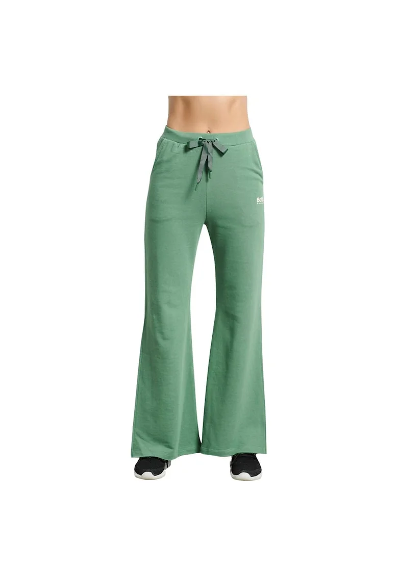 Pantaloni sport dama 1222-904100,  Bumbac/Poliester, Verde
