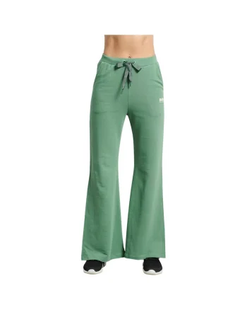 Pantaloni sport dama 1222-904100,  Bumbac/Poliester, Verde