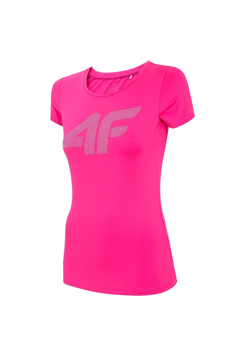 Tricou sport dama  maneca scurta, culoare roz, material respirabil