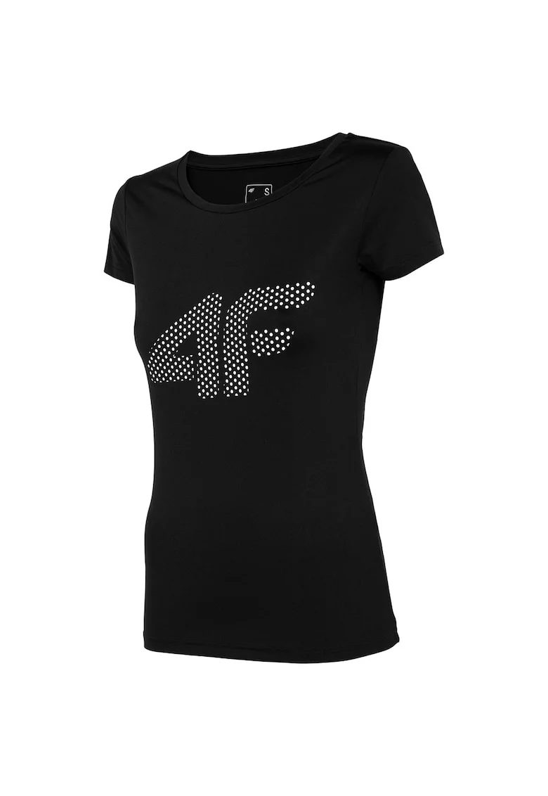 Tricou sport dama  maneca scurta, culoare neagra, material respirabil