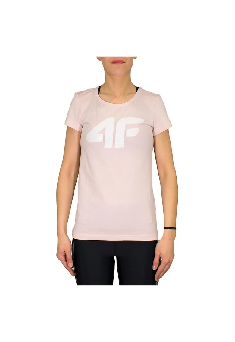 Tricou sport  bluza cu maneca scurta, roz, bumbac,