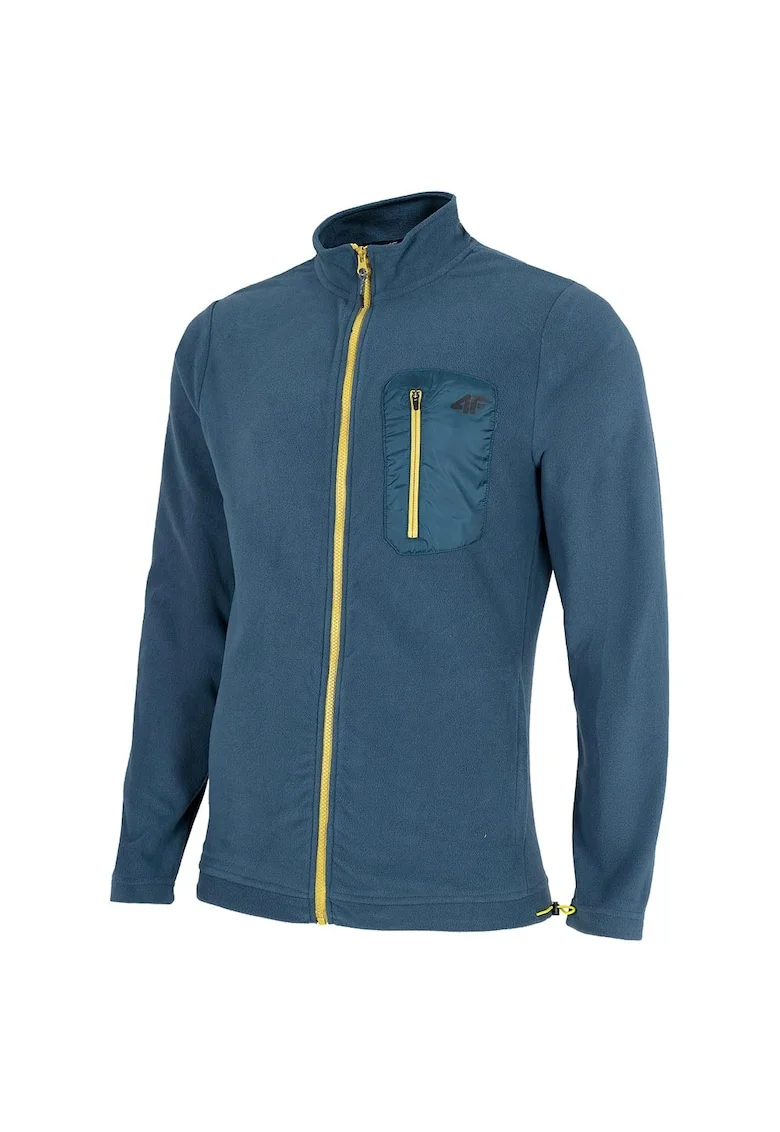 Jacheta sport barbati  fleece, albastra, 4FWarm, croiala regulata,