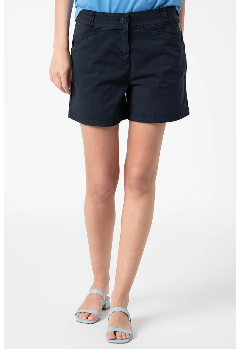 Pantaloni scurti chino cu talie medie Narie, Bleumarin