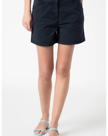 Pantaloni scurti chino cu talie medie Narie, Bleumarin