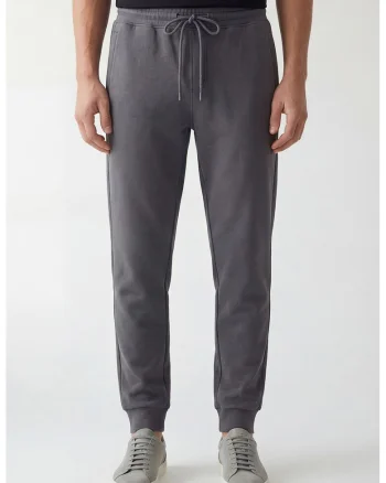 Pantaloni regular fit de trening, Gri inchis