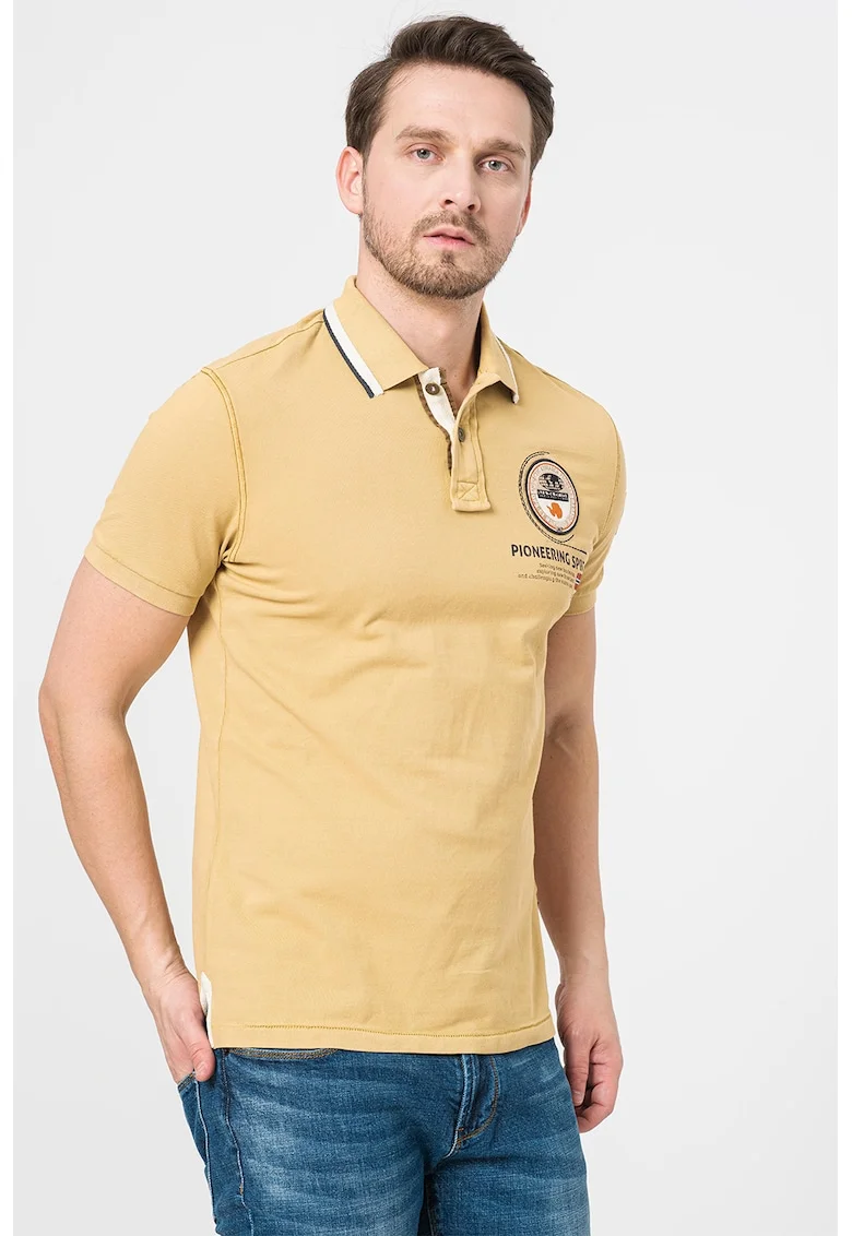 Tricou polo din bumbac Gandy, Kaki