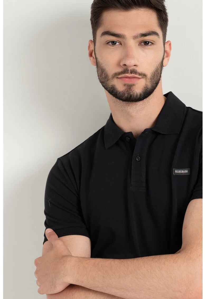 Tricou polo Taly, Negru