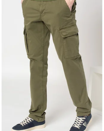 Pantaloni lungi cargo Moto 3, Kaki