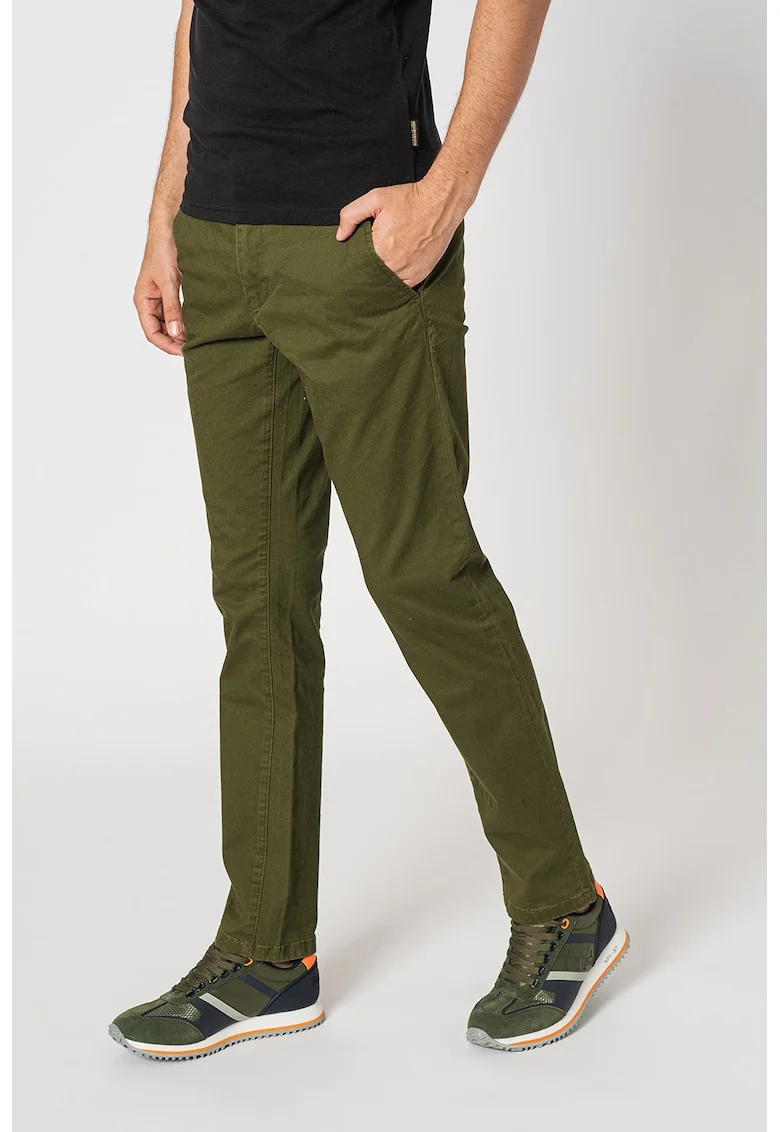 Pantaloni chino Mana Wint, Verde padure