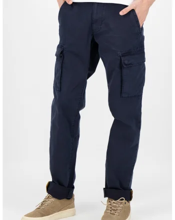 Pantaloni cargo regular fit, Bleumarin
