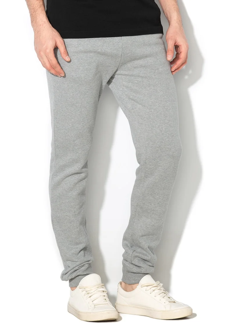 Pantaloni sport cu captuseala din fleece Mamou, Gri deschis