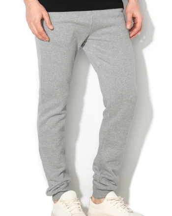 Pantaloni sport cu captuseala din fleece Mamou, Gri deschis