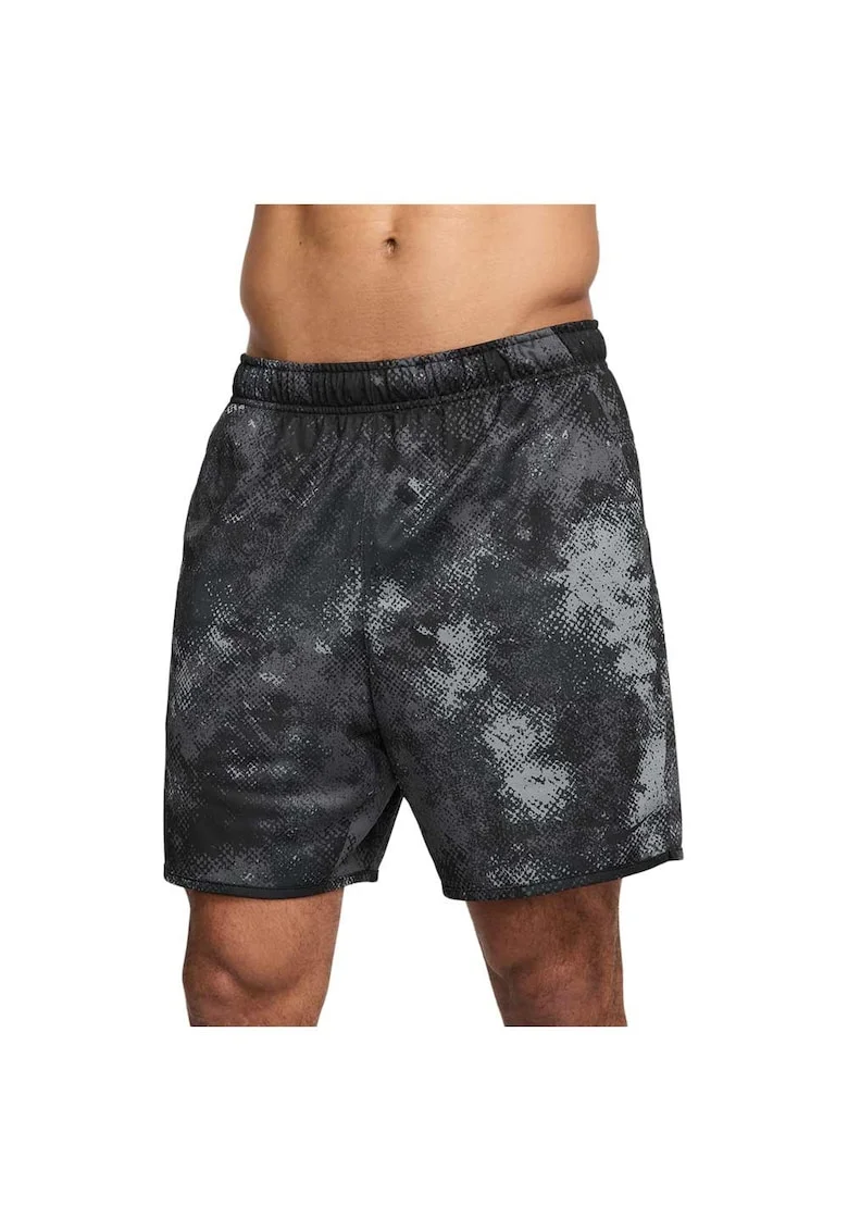 Pantaloni scurti pentru barbati  Totality, camuflaj, uscare rapida, talie elastica, poliester, negru
