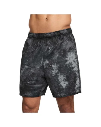 Pantaloni scurti pentru barbati  Totality, camuflaj, uscare rapida, talie elastica, poliester, negru