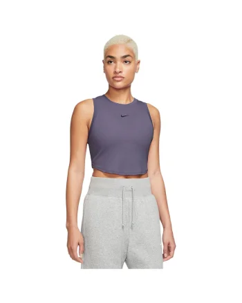 Maiou sport dama  Chill Knit, croiala slim, material moale, lila, poliester-lyocell-spandex,