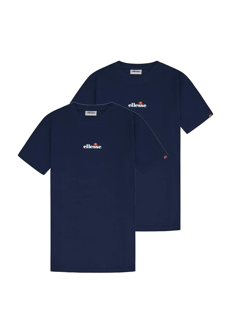 Set de tricouri din bumbac Ollio - 2 piese, Albastru inchis
