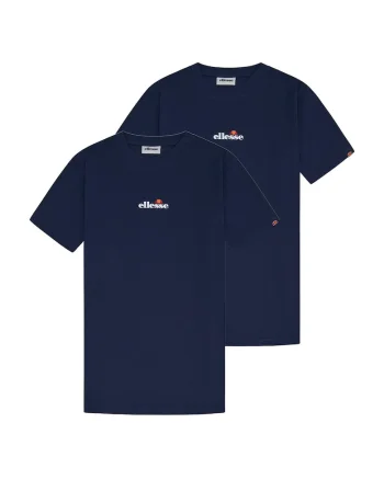 Set de tricouri din bumbac Ollio - 2 piese, Albastru inchis